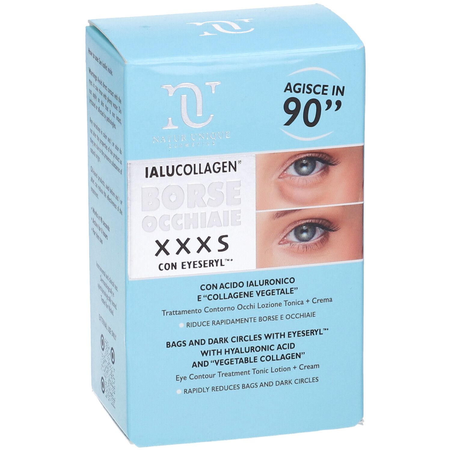 Natur Unique Ialucollagen Borse Occhiaie XXXS con Acido Ialuronico e Collagene - immagine 10
