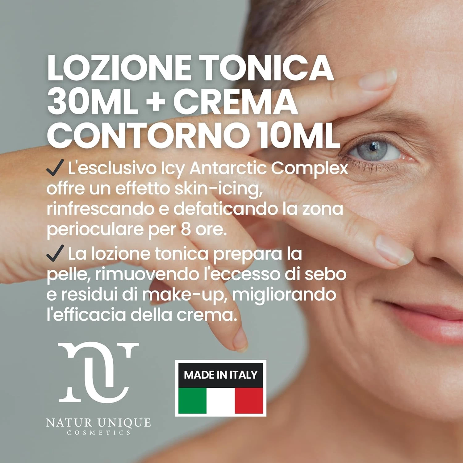 Natur Unique Ialucollagen Borse Occhiaie XXXS con Acido Ialuronico e Collagene - immagine 2