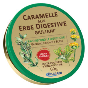 Caramelle alle Erbe Digestive Senza Zucchero 60g Favoriscono la Digestione