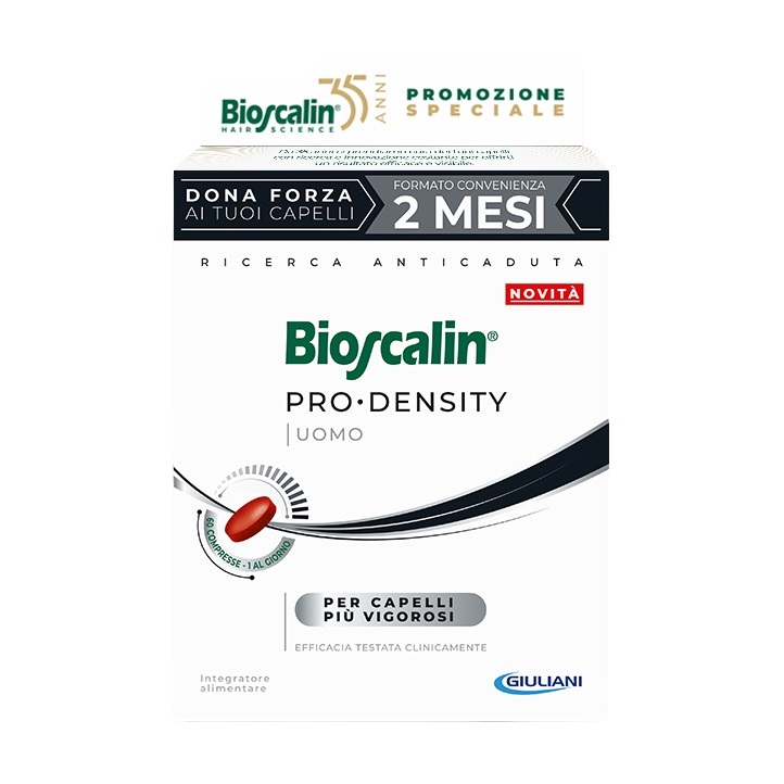 Bioscalin Pro Density Uomo 60 Compresse Capelli Vigorosi 2 Mesi di Trattamento