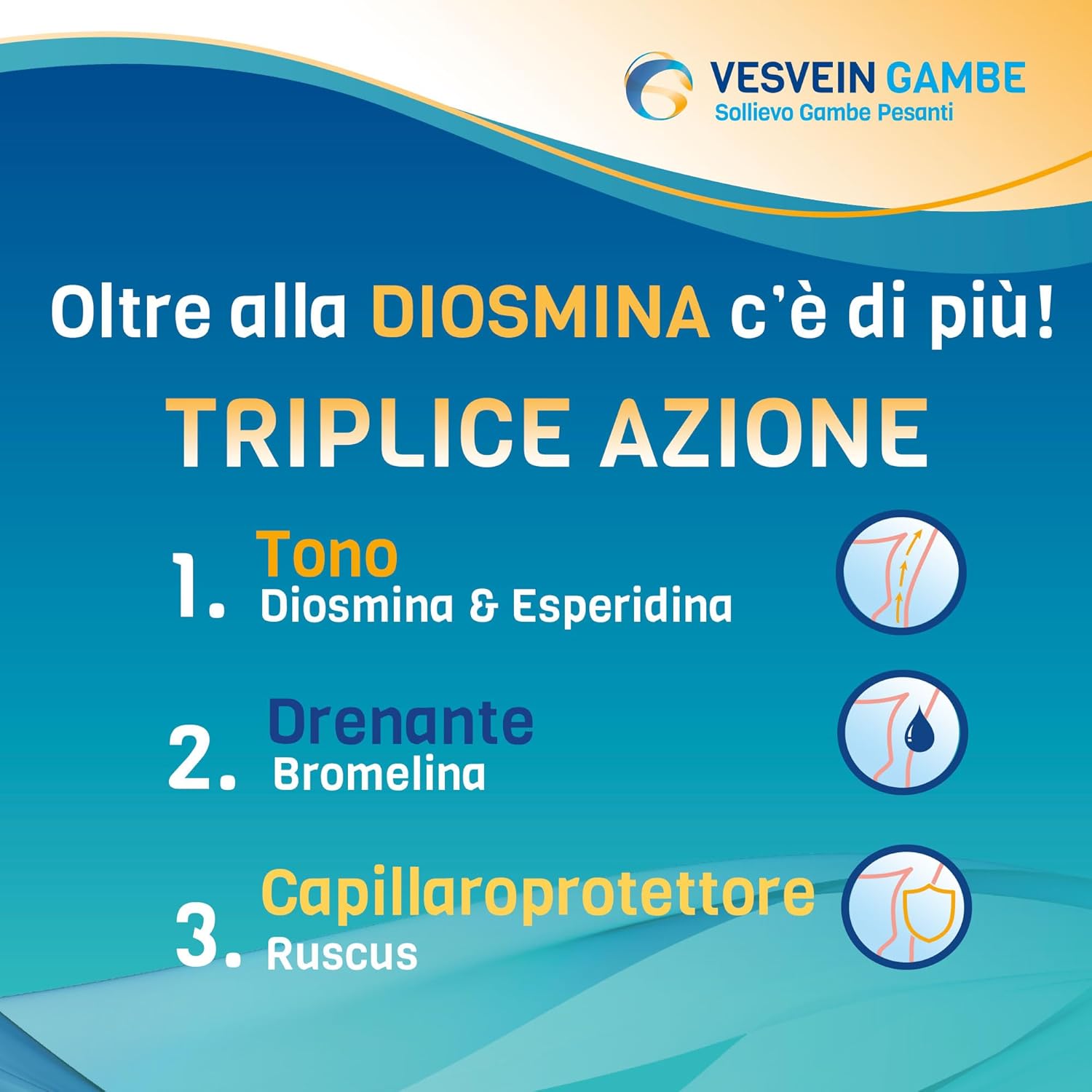 Vesvein Gambe 30 Compresse Bistrato - immagine 6