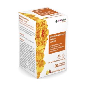 Multivitaminico Pensa Junior 30 Compresse Masticabili Gusto Fragola Limone Towa