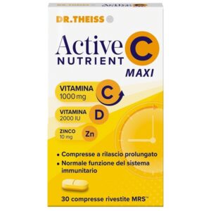 Dr. Theiss Active Nutrient C Maxi Vitamina C Vitamina D Zinco 30 Compresse