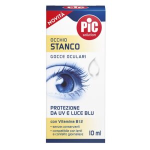 Pic Collirio Occhio Stanco Gocce Oculari 10 ml Protezione da UV e Luce BLU