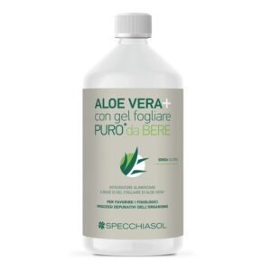 Specchiasol Aloe Vera+ con Gel Fogliare Puro da Bere 1000ml