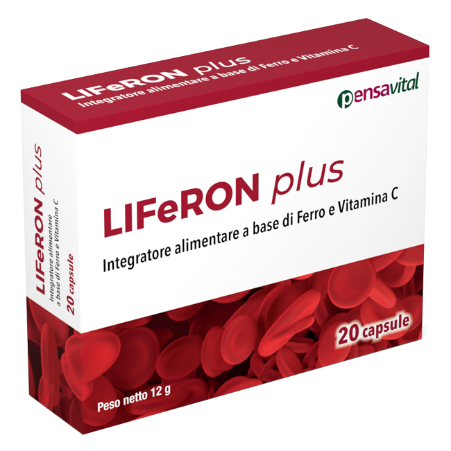 LIFeRON Plus Pensavital 20 Capsule con Ferro e Vitamina C