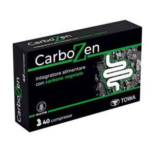 CarbonZen Carbone Vegetale 40 Compresse Towa