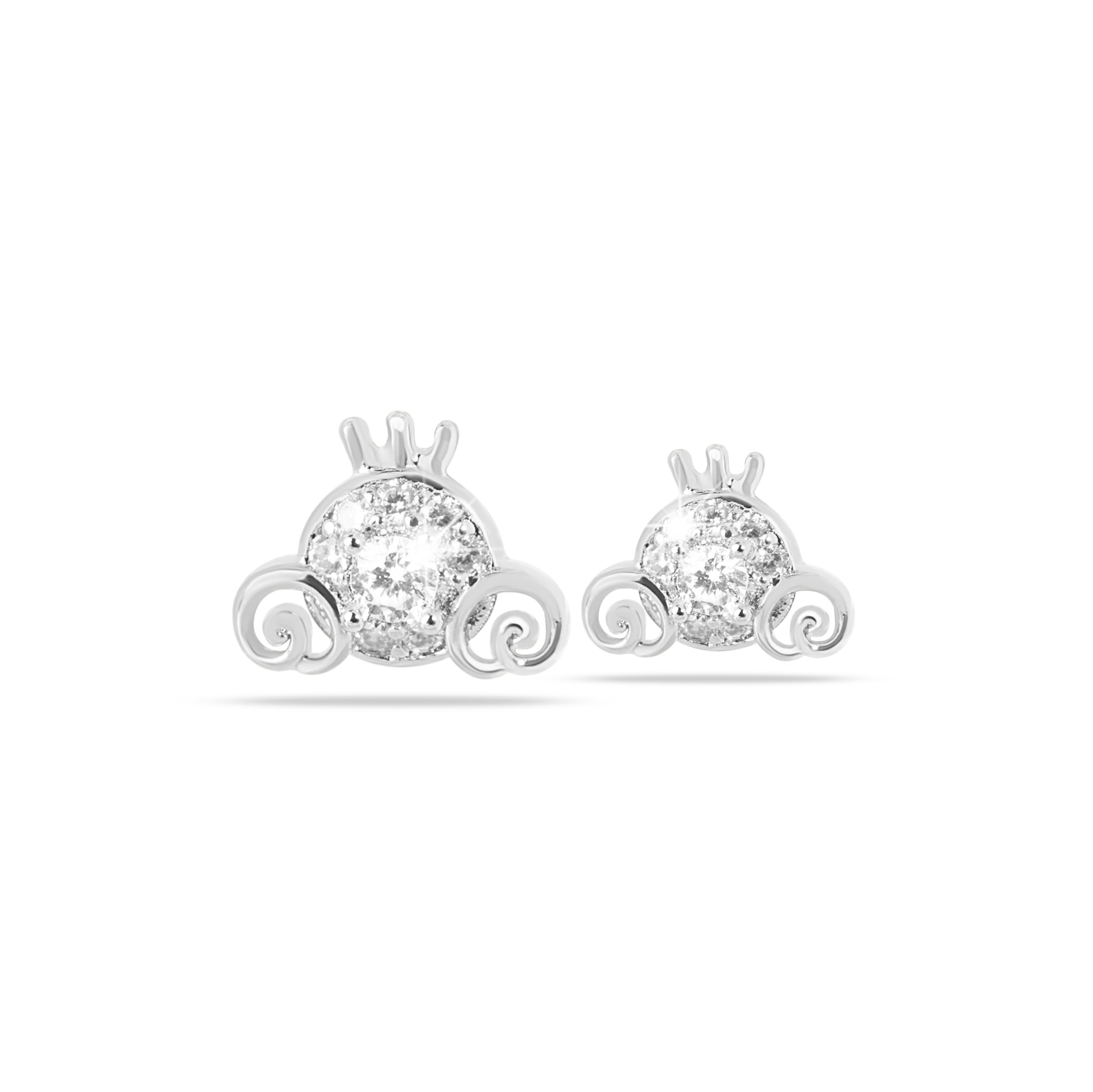 Medical Jewels Orecchini Anallergici 435 Orecchini Carrozza Princess