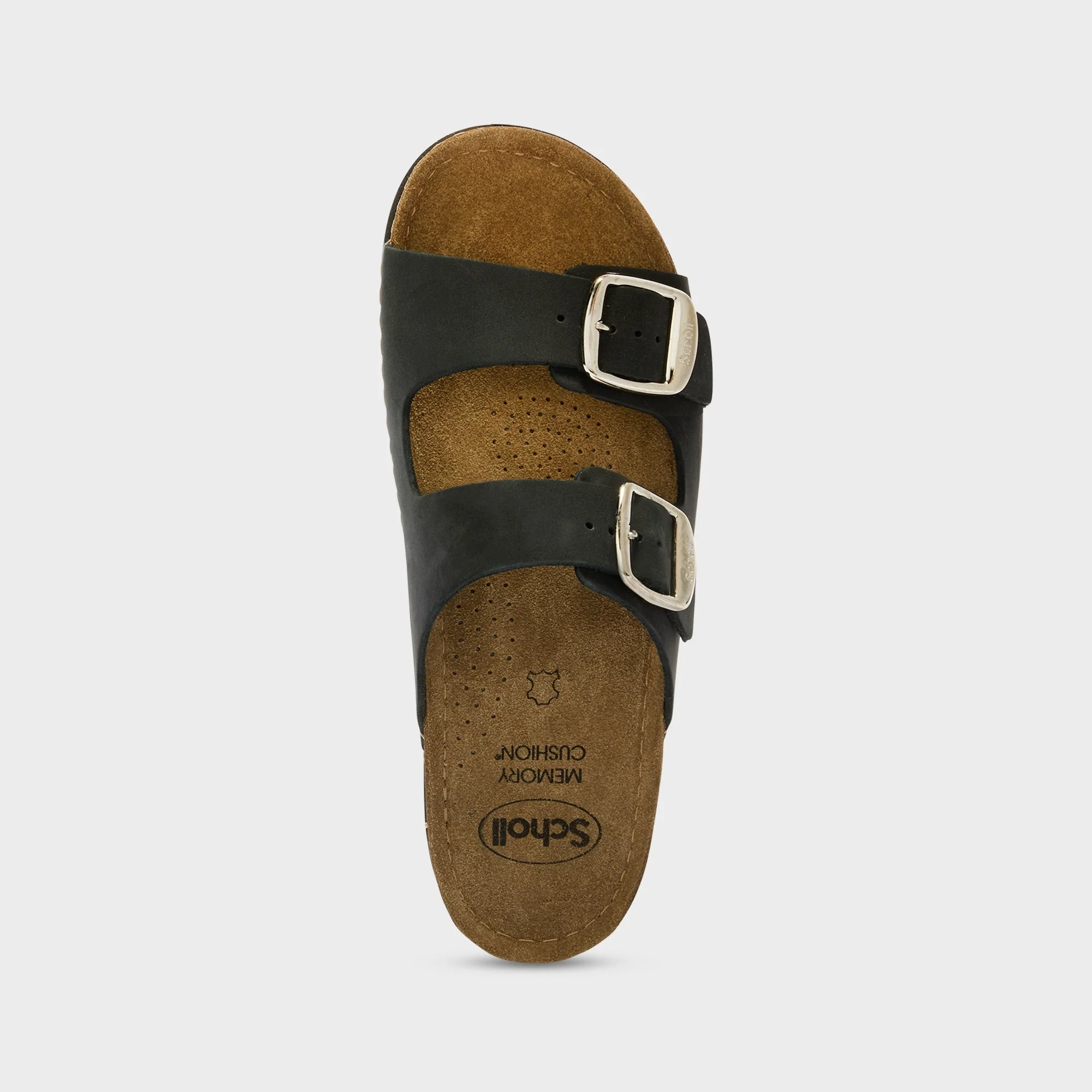 Scholl Bora 2 Buckles Sabot Sandali Ciabatte Nero Tag. 40 - immagine 3