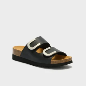 Scholl Monterey 2 Straps 2026 Sabot Sandali Nero Tag. 37