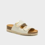 Scholl Monterey 2 Straps 2026 Sabot Sandali Bianco Sporco Tag. 38