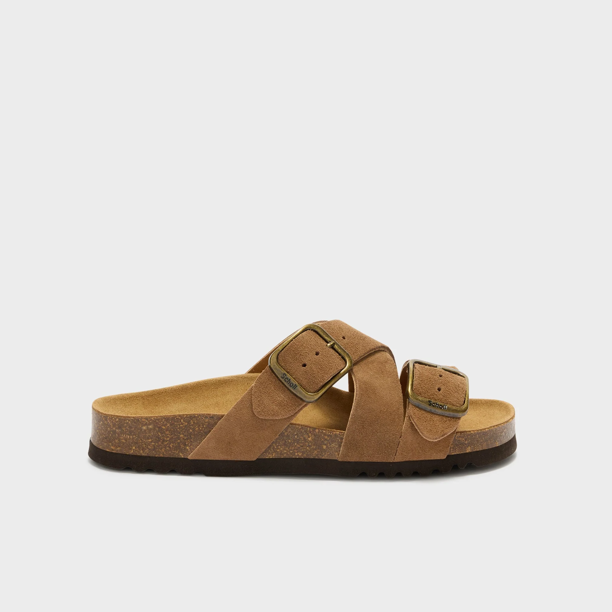 Scholl Selene Sabot Sandali Ciabatte Taupe Tag. 38 - immagine 2