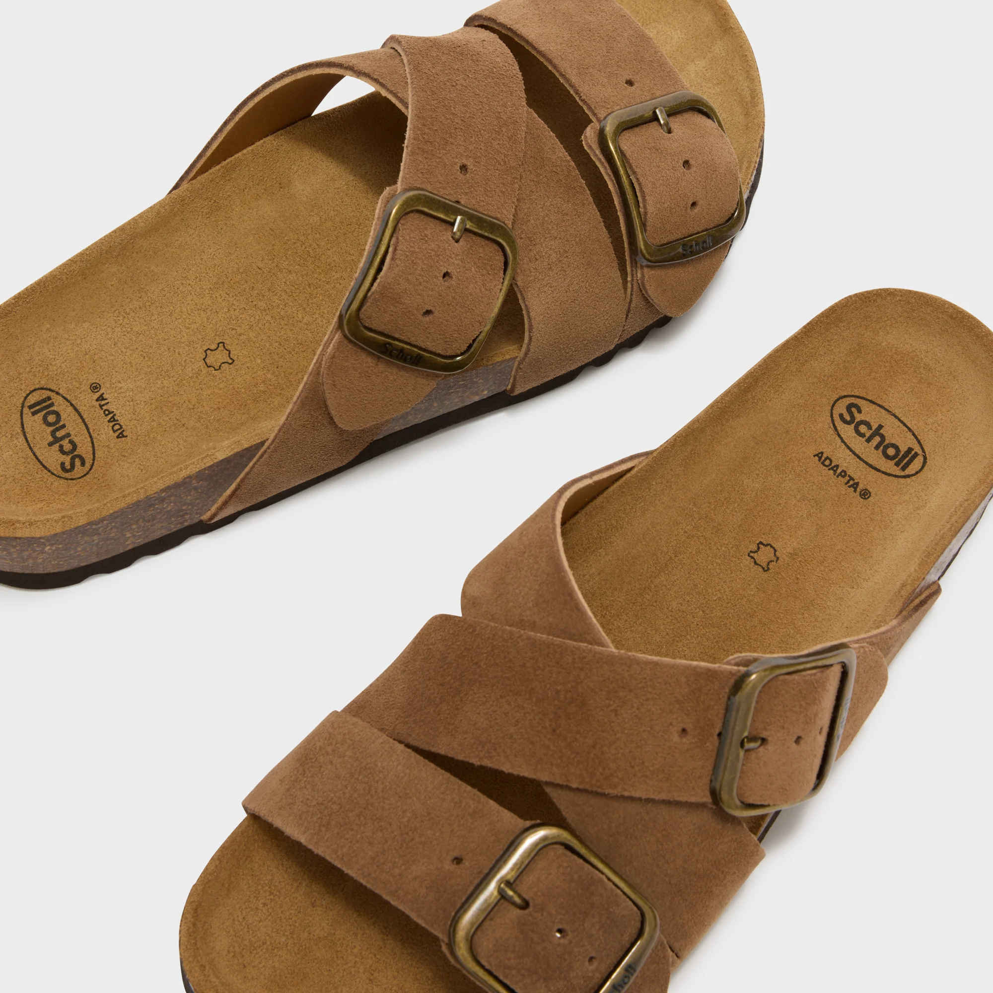 Scholl Selene Sabot Sandali Ciabatte Taupe Tag. 38 - immagine 5