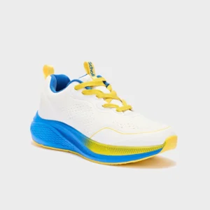 Scholl Mars Laces Sneaker Memory Cushion è Plantare Memory Foam Bianco/Blu Tag. 42