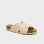 Scholl Vivian Sabot Sandali Ciabatte Avorio Tag. 38