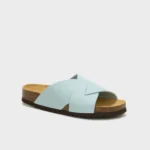 Scholl Vivian Sabot Sandali Ciabatte Azzurro Tag. 39
