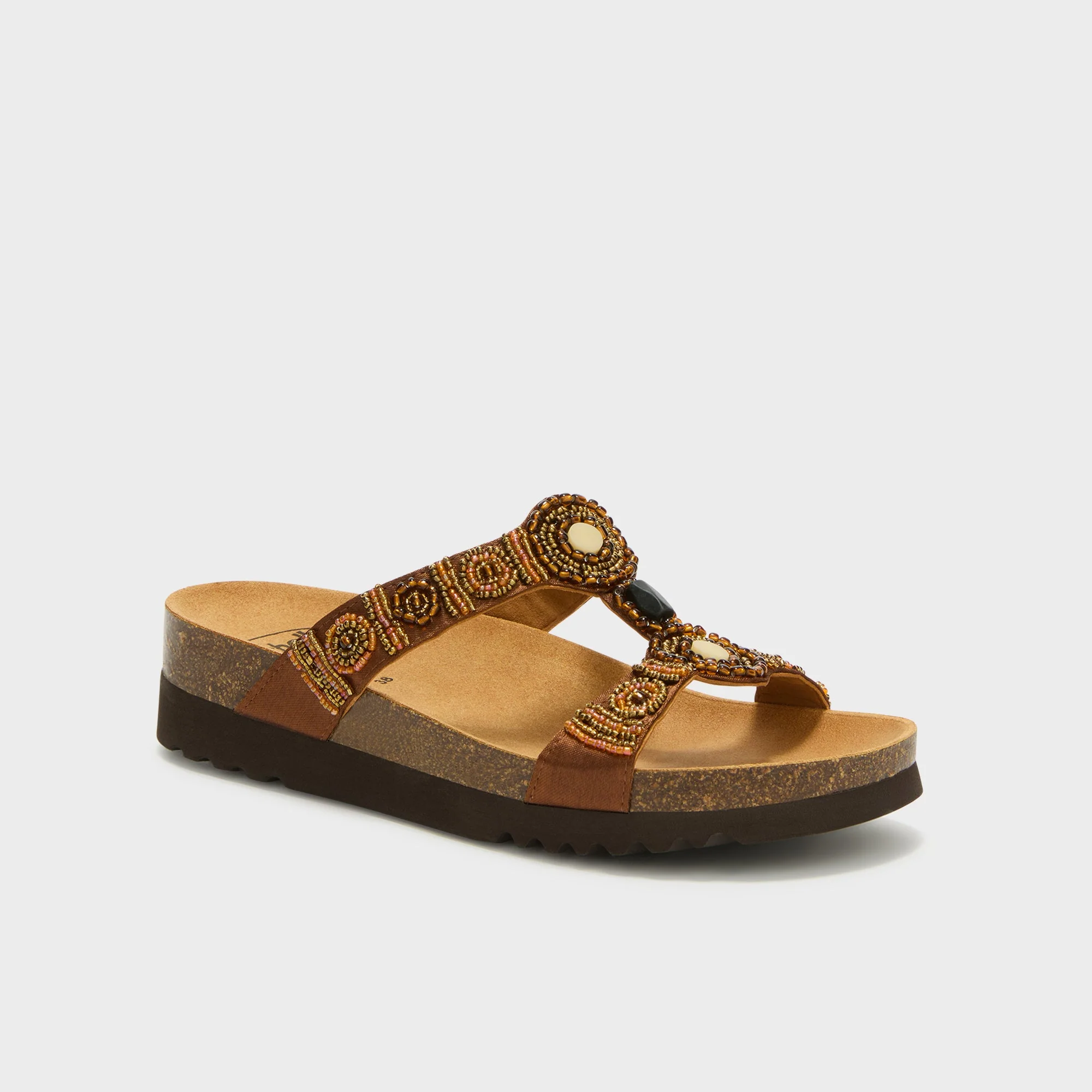 Scholl New Bogotà Wedge Bioprint Zoccoli Sabot Sandali Color Cognac Tag. 37 - immagine 2