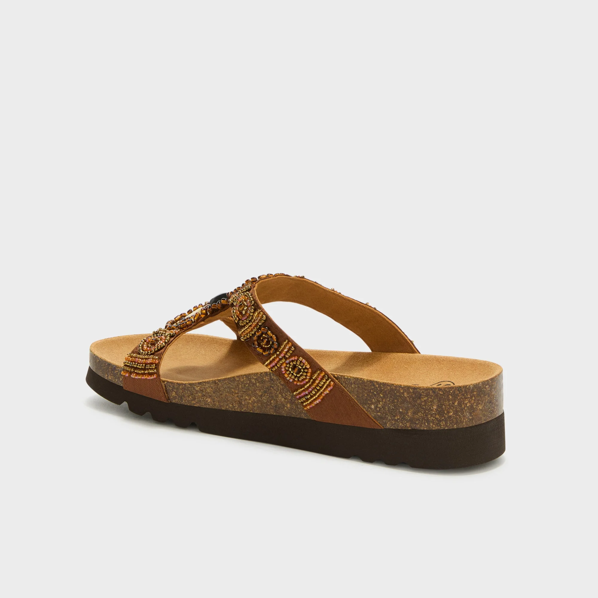 Scholl New Bogotà Wedge Bioprint Zoccoli Sabot Sandali Color Cognac Tag. 37 - immagine 4