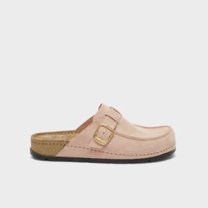 Scholl Bora Moccasin Mocassino Pelle Scamosciata Nude Rosa Chiaro Tag. 39