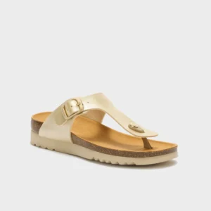 Scholl Boa Vista Ciabatte Sandali Mare Infradito Colore Oro Chiaro Tag. 38