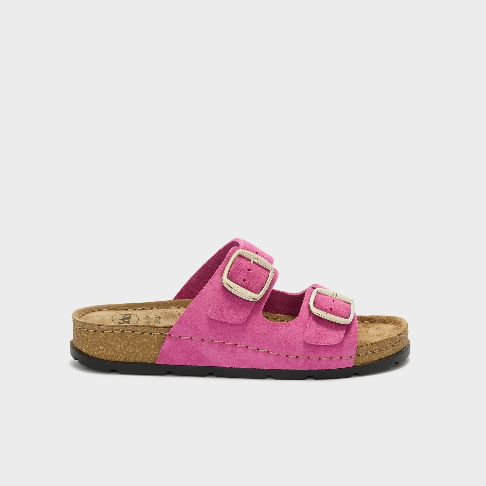 Scholl Bora 2 Buckles Sabot Sandali Ciabatte Fucsia Tag. 38 - immagine 2