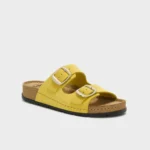 Scholl Bora 2 Buckles Sabot Sandali Ciabatte Giallo Chiaro Tag. 37