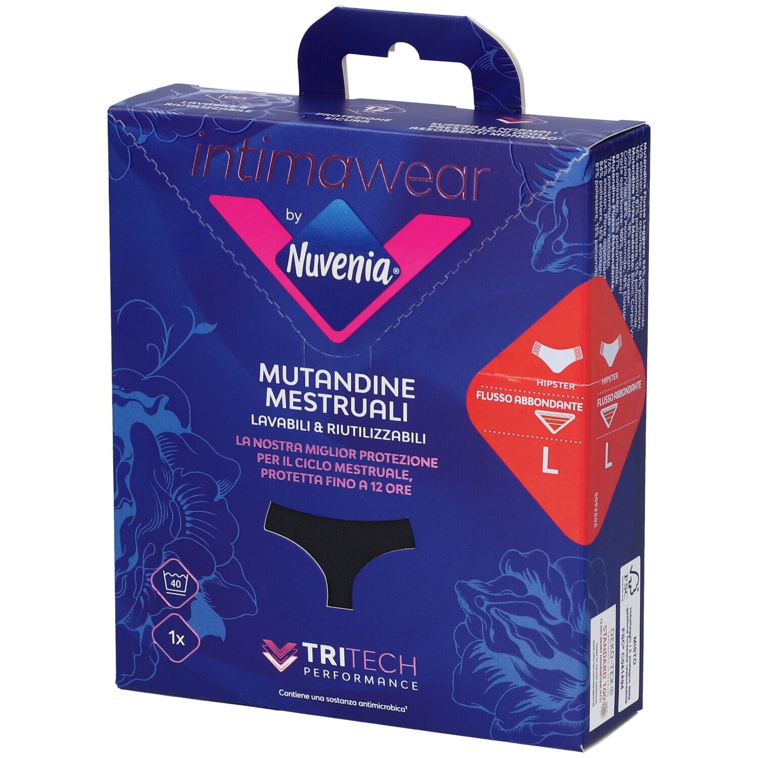 Nuvenia Intimawear Mutandine Mestruali Flusso Abbondante Large