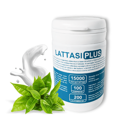 LATTASI PLUS 15000 FCC con Vitamina D3 Naturale 100 Compresse