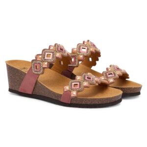 Scholl Tulum 2 Straps Sandali Ciabatte Rosa Antico Tag. 38