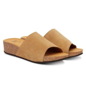 Scholl Vegas Mule Sandali Ciabatte Beige Scuro Tag. 39