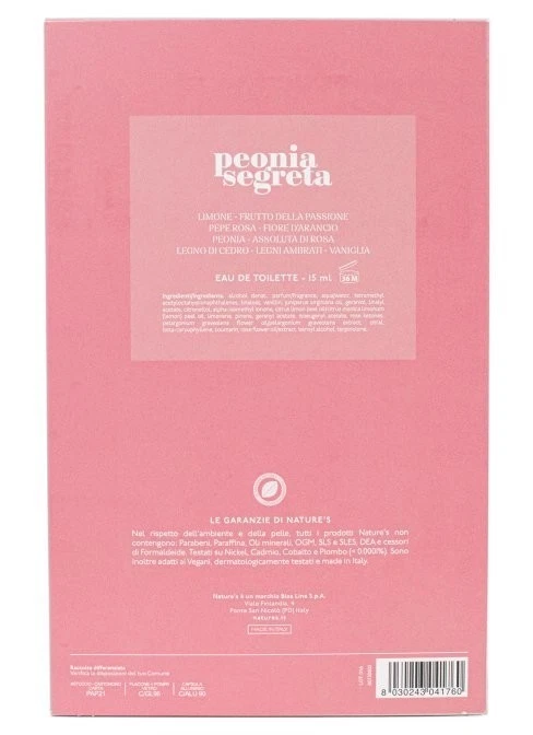 Nature's COFANETTO PEONIA SEGRETA COLONIA FRESCA 15ml - immagine 3