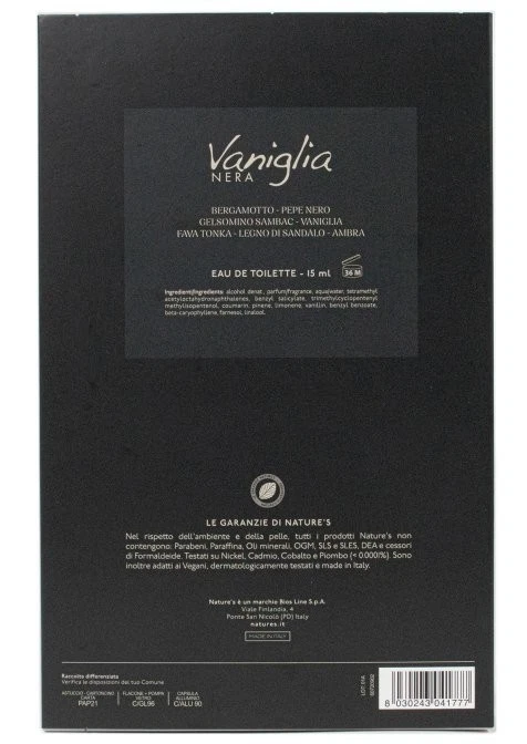 Nature's COFANETTO VANIGLIA NERA COLONIA FRESCA 15ml - immagine 3