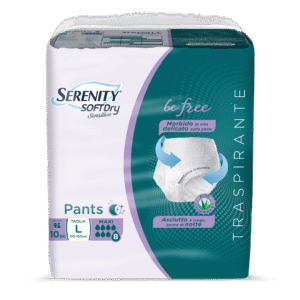 Serenity Soft Dry Sensitive Pants Slip Pull Up Mutandina Assorbente MAXI Taglia L 10 Pz