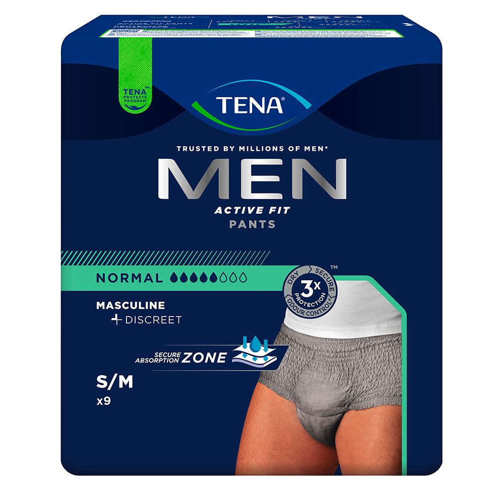 TENA MEN Active Fit Pants S/M 9 Pezzi