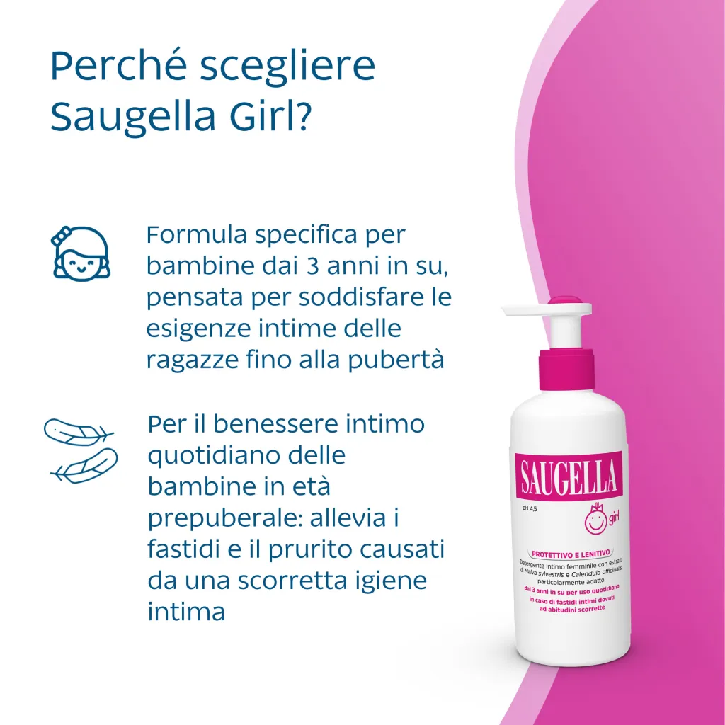 SAUGELLA Girl pH 4.5 200ml - immagine 3