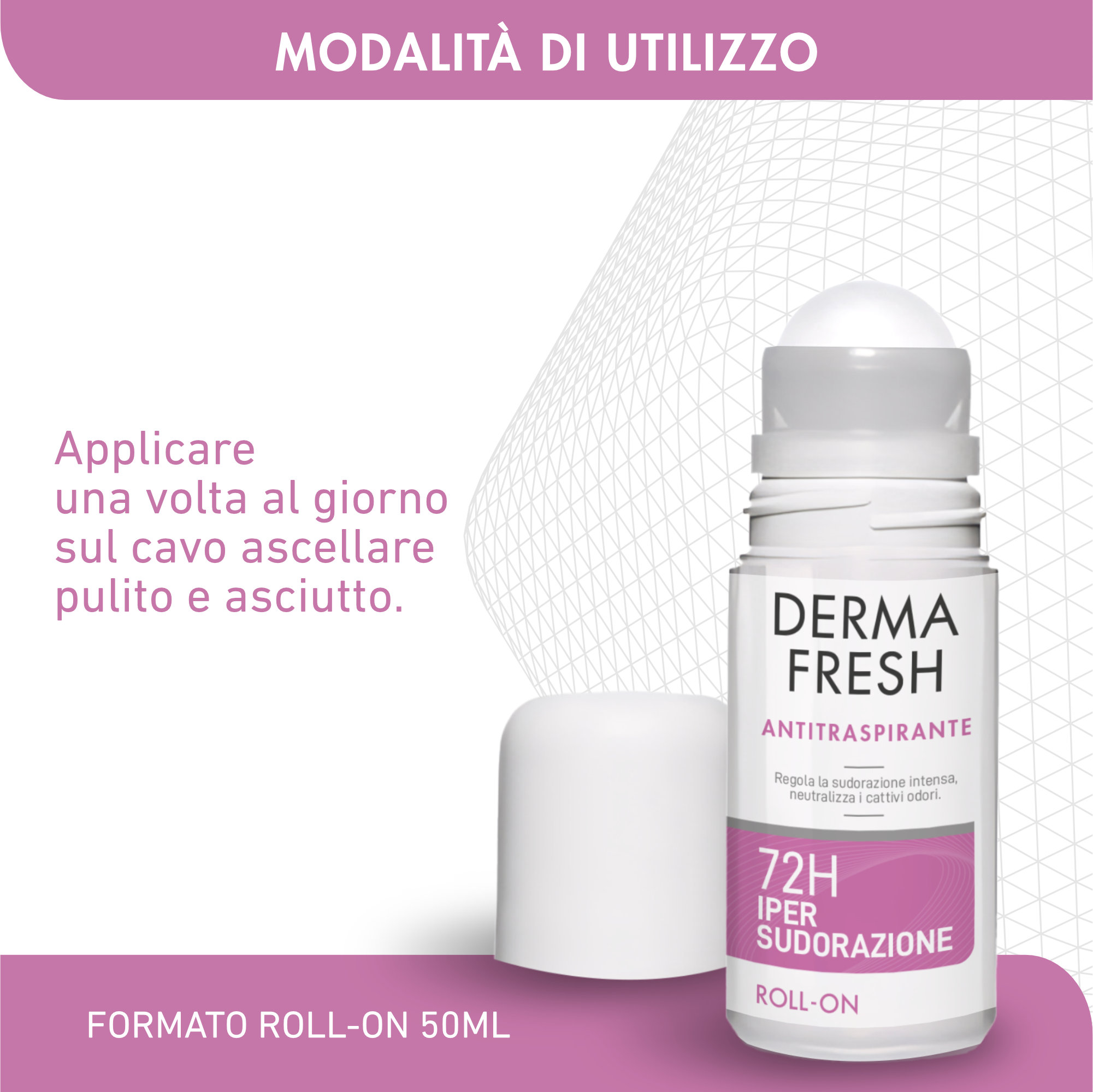 Dermafresh Antitraspirante 72h Ipersudorazione Roll-On 50ml - immagine 6