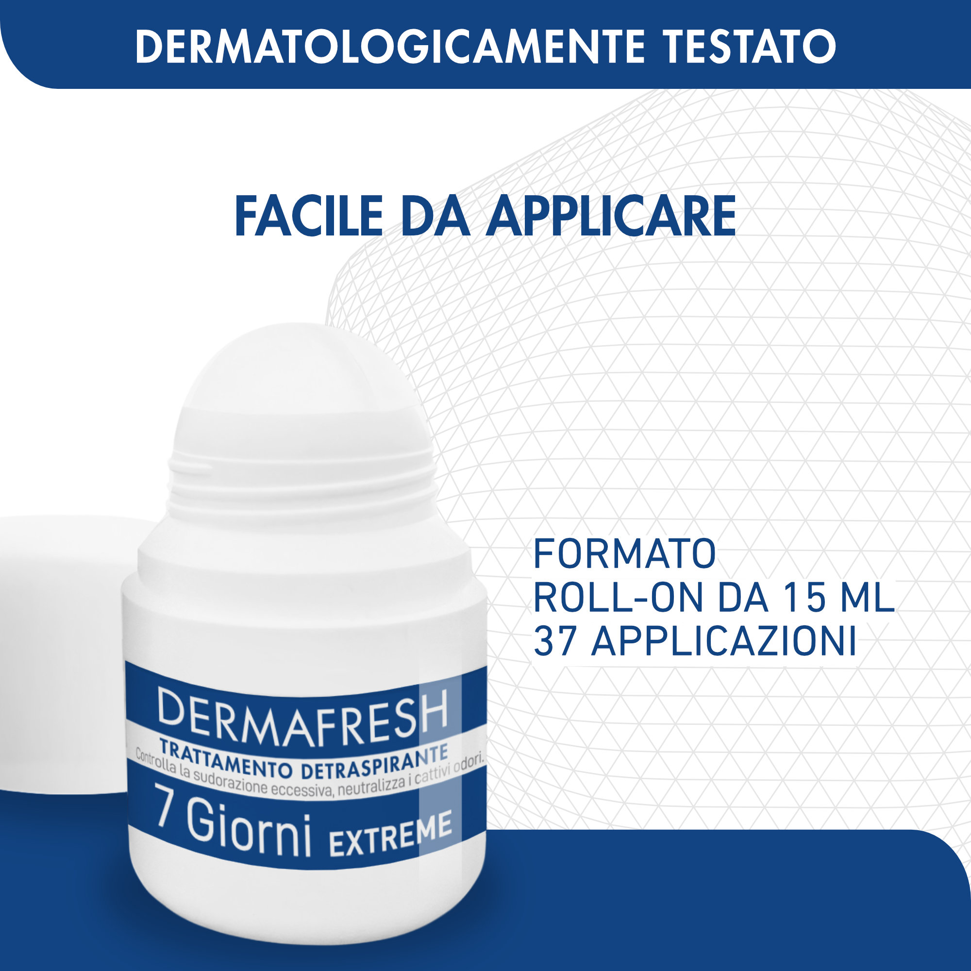 Dermafresh Trattamento Detraspirante 7 Giorni Extreme Roll-On 15ml - immagine 3