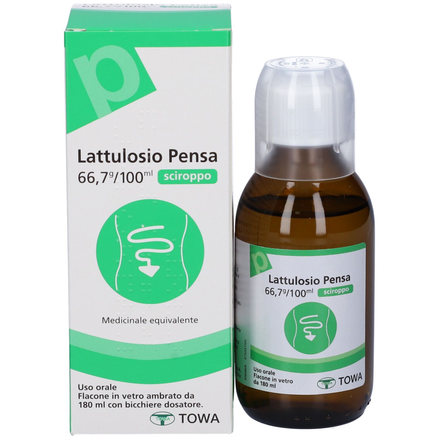 Lattulosio Pensa Sciroppo 180 ml 67g / 100ml