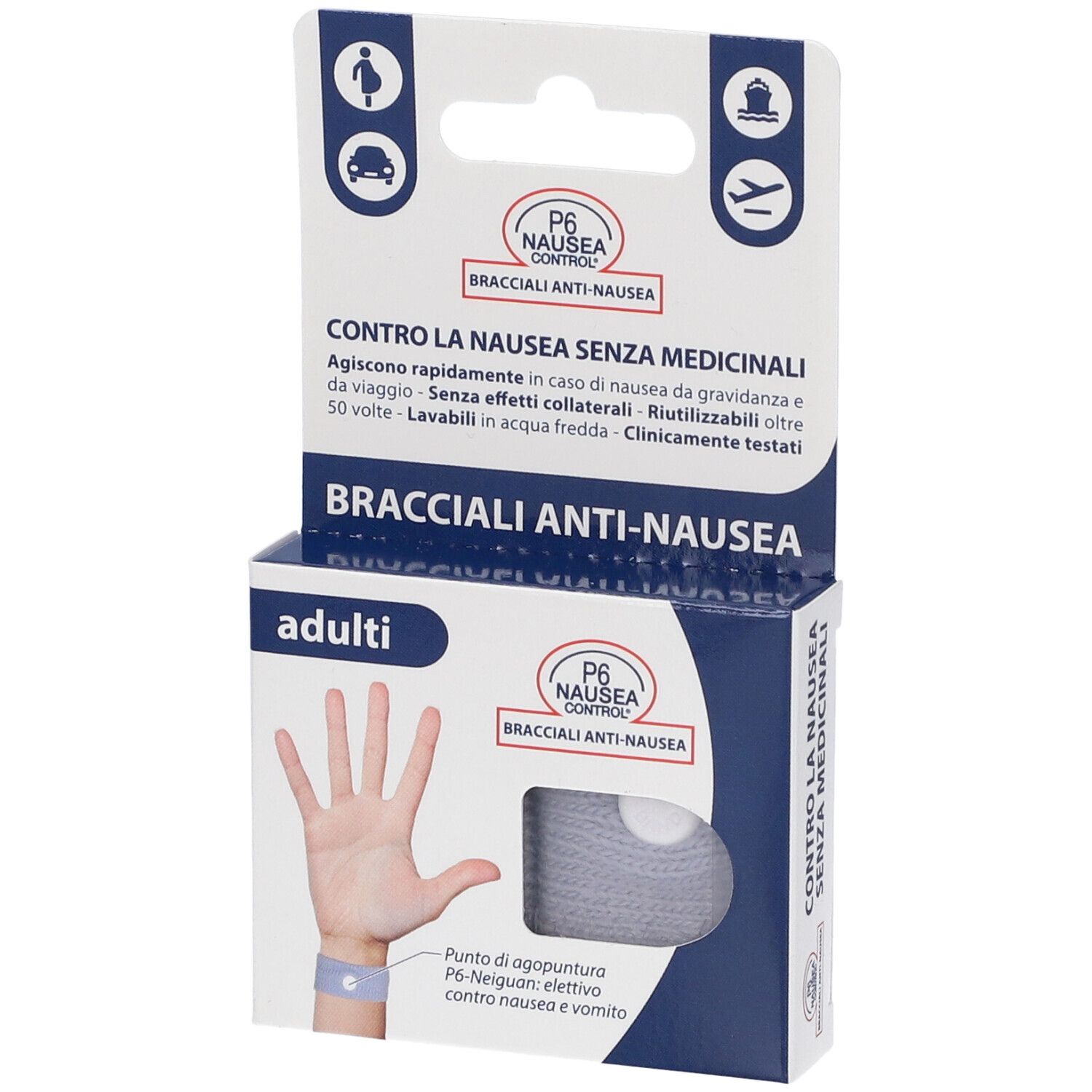 P6 Nausea Control Bracciale Antinausea Adulti - immagine 2