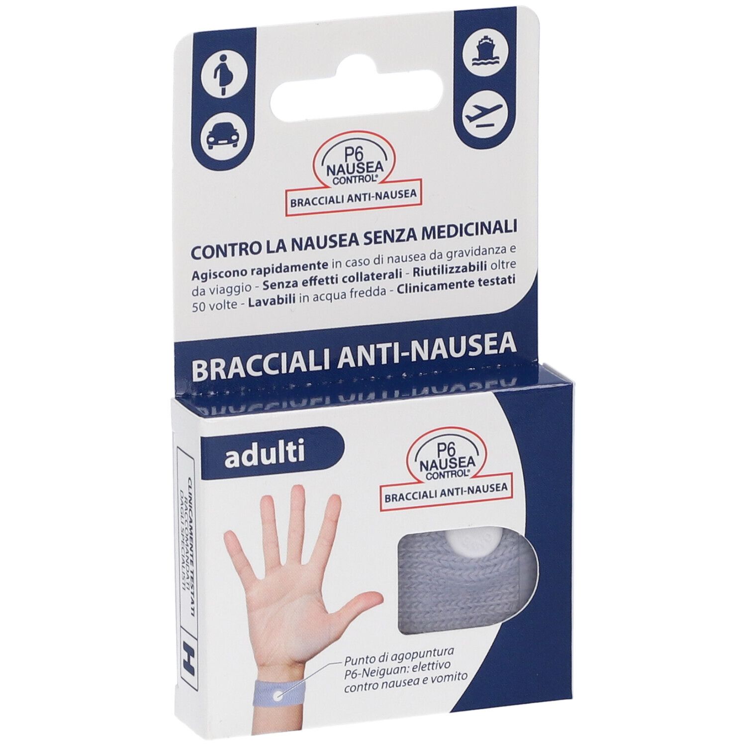 P6 Nausea Control Bracciale Antinausea Adulti - immagine 6