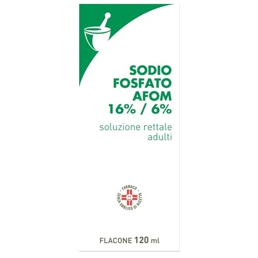 Sodio Fosfato Afom 16% / 6% Soluzione Rettale Adulti 120 ml