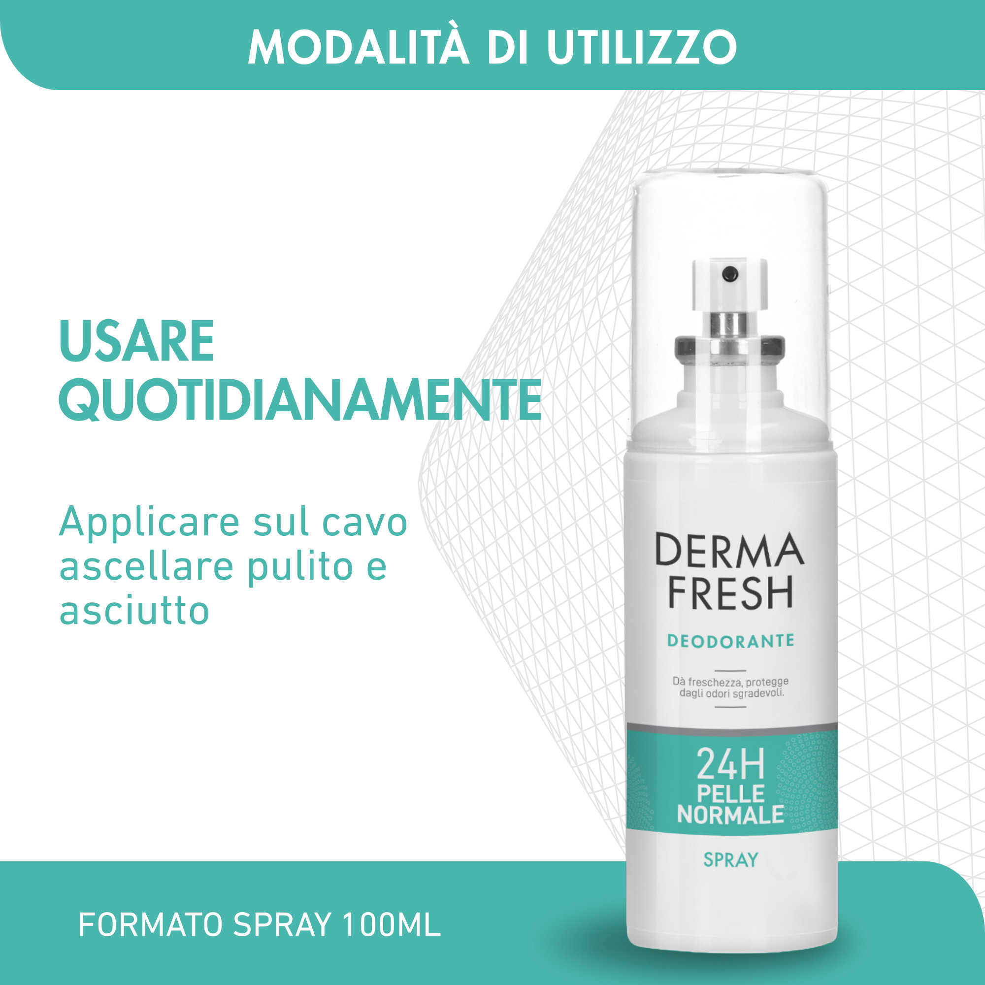 Dermafresh Deodorante 24h Pelle Normale Spray 100ml - immagine 7