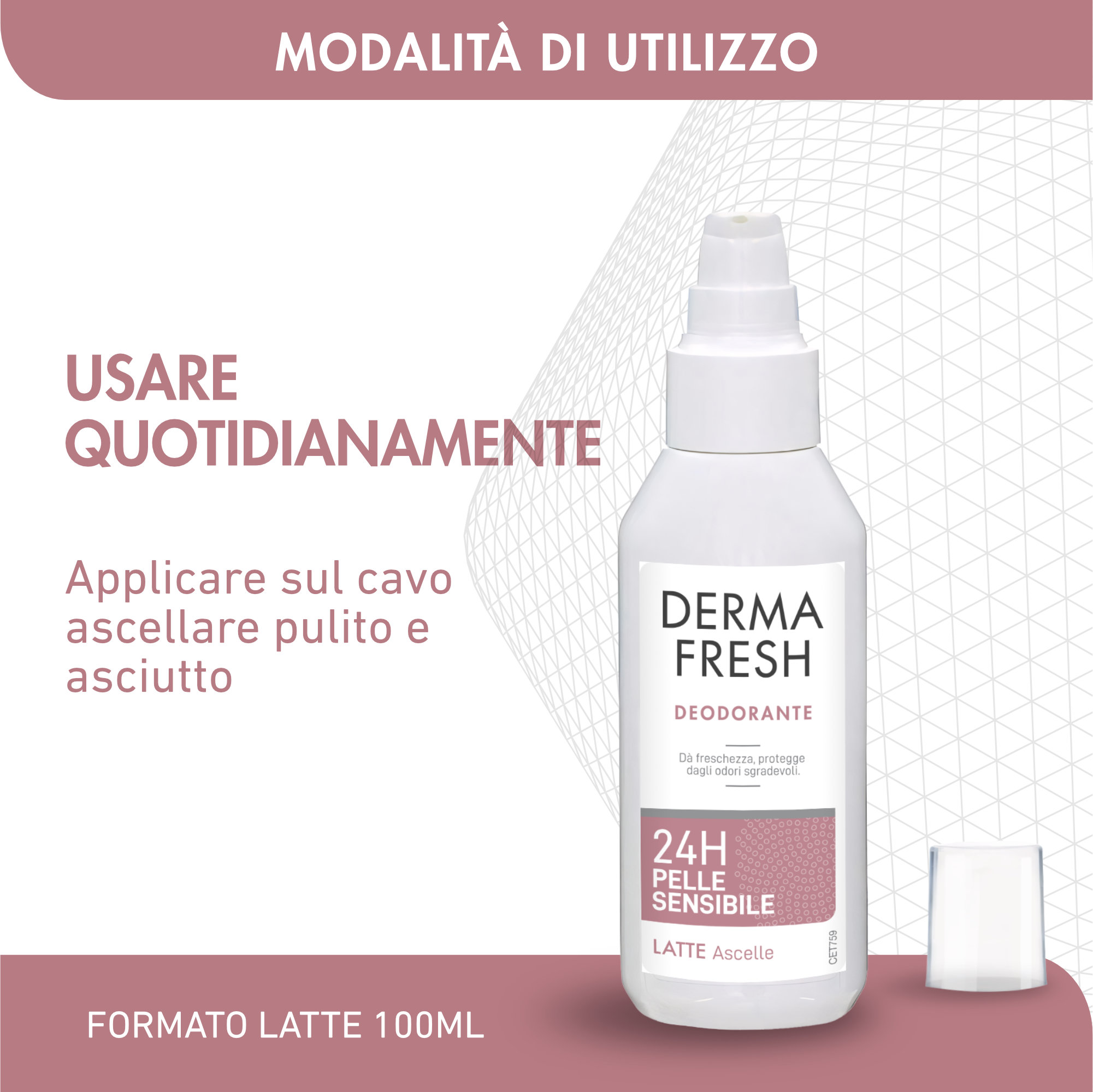 Dermafresh Deodorante 24h Pelle Normale Latte Ascelle 100ml - immagine 6