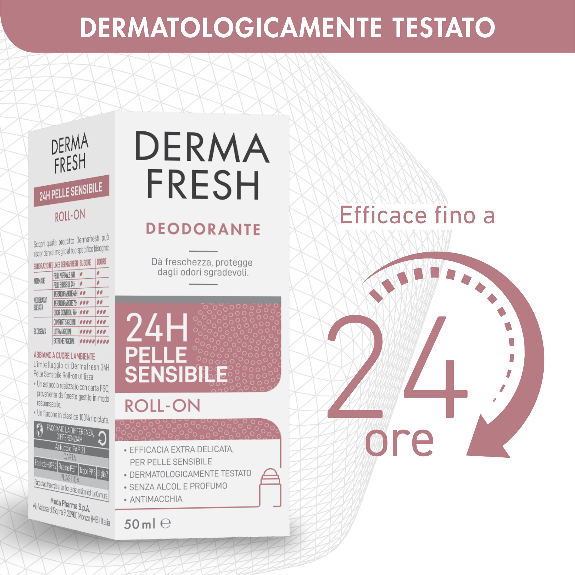 Dermafresh Deodorante 24h Pelle Normale Roll-On 50ml - immagine 2