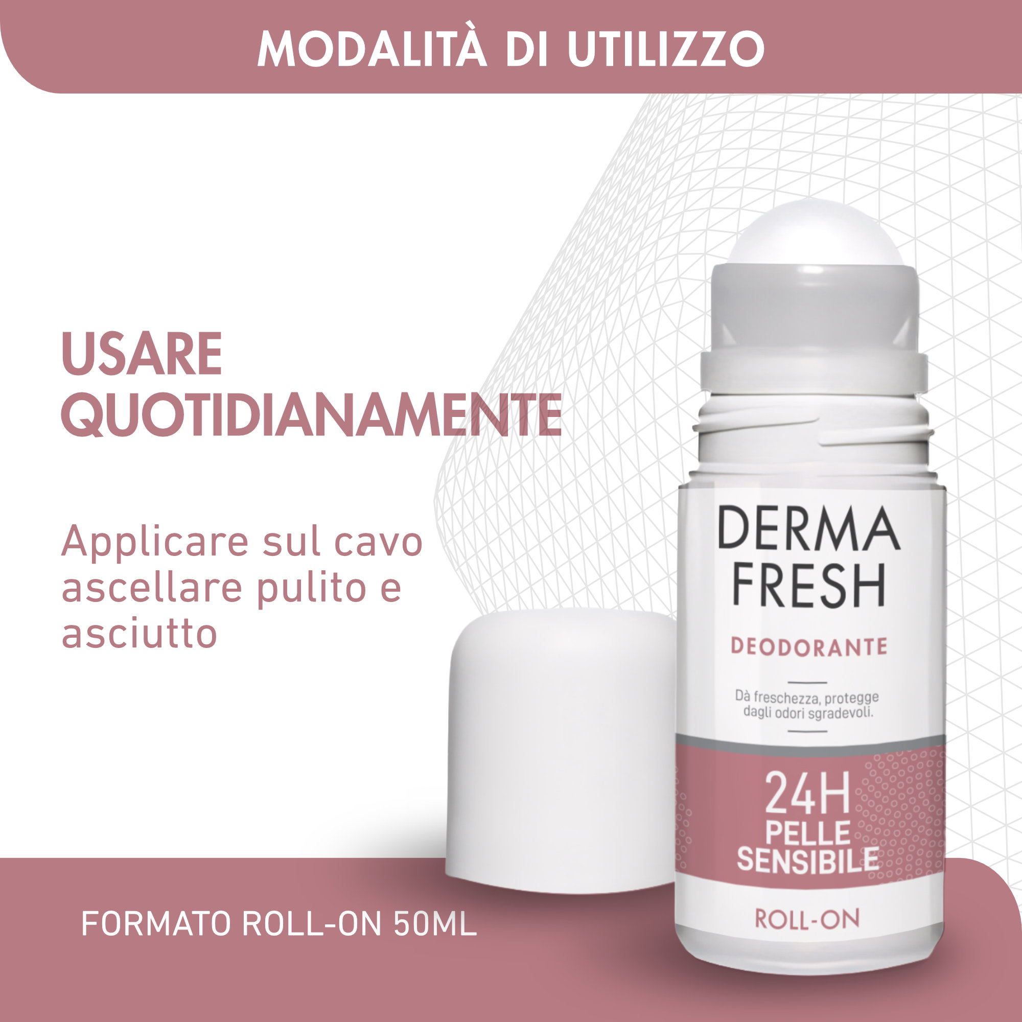 Dermafresh Deodorante 24h Pelle Normale Roll-On 50ml - immagine 5