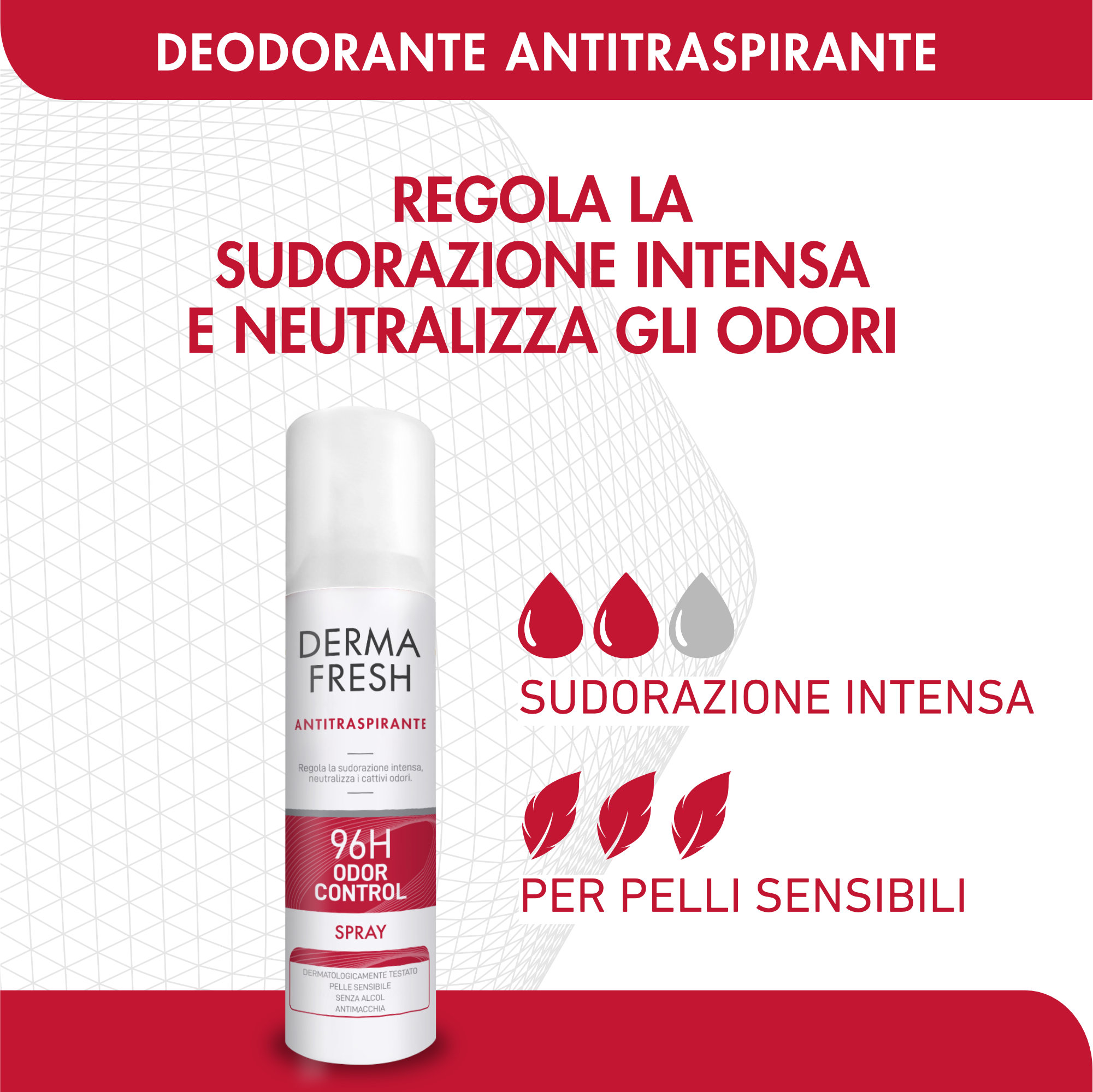 Dermafresh Antitraspirante 96h Odor Control Spray 150ml - immagine 2