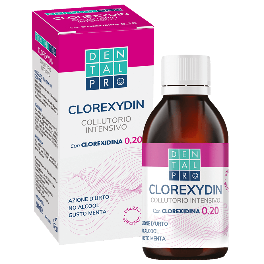 DentalPro Clorexydin - Collutorio Intensivo con Clorexidina 0.20 200ml