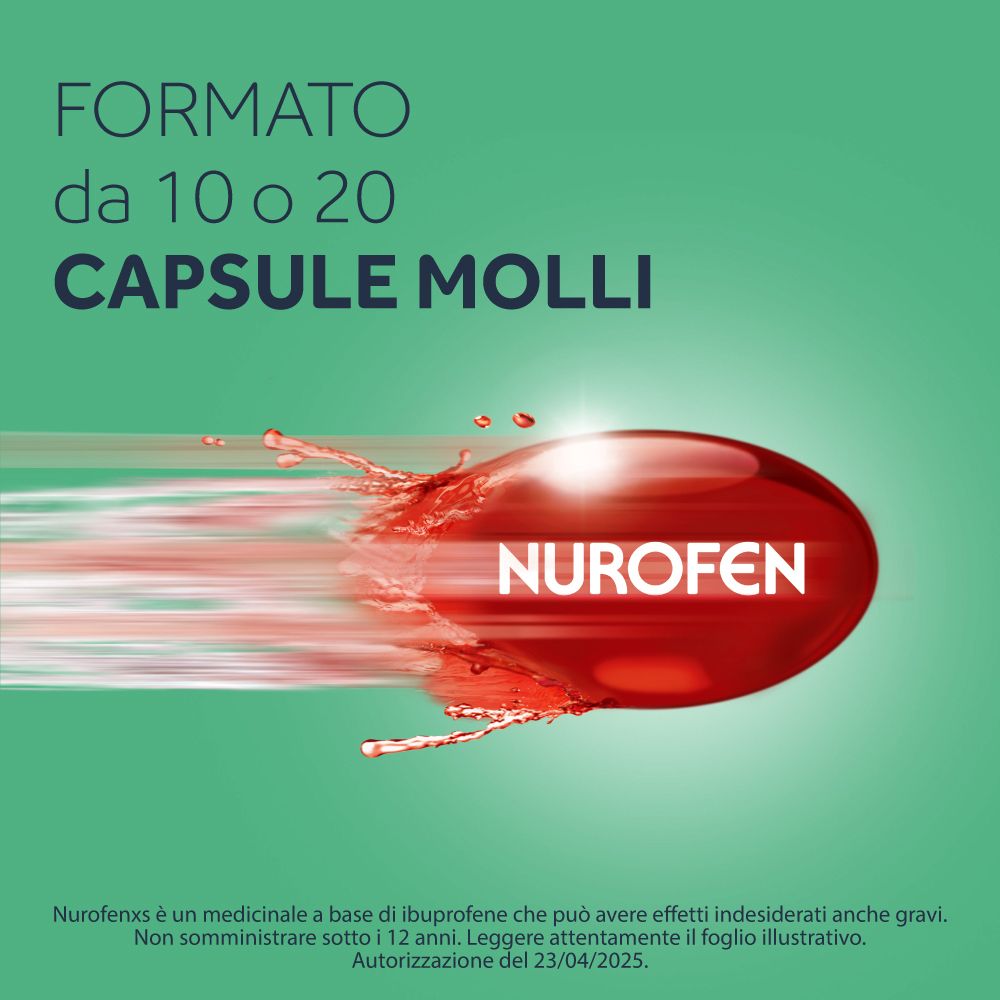 NUROFENCAXS 400 mg 20 Capsule Molli - immagine 7