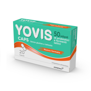 Yovis caps 50 Miliardi di Fermenti Lattici Probiotici Vivi 20 Capsule da 0,7 g