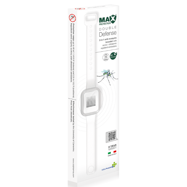 Max Protection Braccialetto Antizanzare 2 in 1 con Emissioni Repellenti Soniche e Ultrasoniche 1 pz - immagine 5